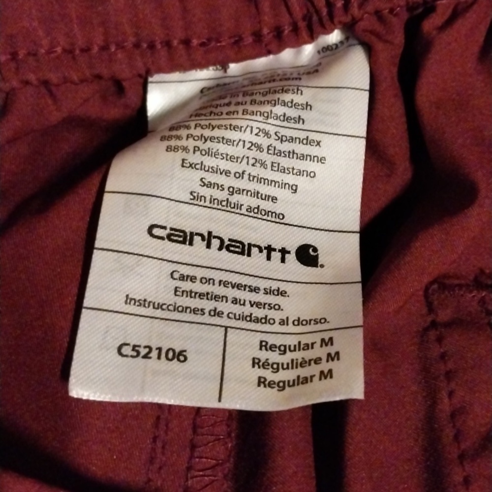Carhartt Liberty  Women's Flat Front Straight Leg Scrub Pant NWT Size M - Picture 4 of 10